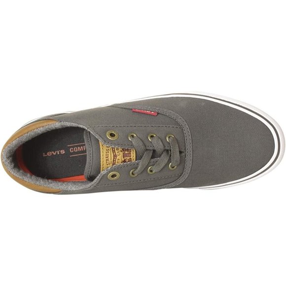 Levi's Mens Ethan CT Canvas II Sneaker, Charcoal, Gray Size 10.5 - Picture 3 of 7